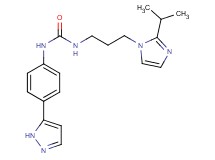 N-[3-(2-isopropyl-1H-imidazol-1-yl)propyl]-N'-[4-(1H-pyrazol-5-yl)phenyl]urea