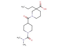 1-({1-[(dimethylamino)carbonyl]piperidin-4-yl}carbonyl)-3-propylpiperidine-3-carboxylic acid