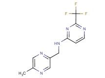 N-[(5-methylpyrazin-2-yl)methyl]-2-(trifluoromethyl)pyrimidin-4-amine