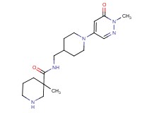 3-methyl-N-{[1-(1-methyl-6-oxo-1,6-dihydro-4-pyridazinyl)-4-piperidinyl]methyl}-3-piperidinecarboxamide hydrochloride