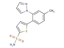 5-[4-methyl-2-(1H-pyrazol-1-yl)phenyl]thiophene-2-sulfonamide