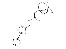 2-(1-adamantyl)-N-{[5-(2-furyl)-1,2,4-oxadiazol-3-yl]methyl}acetamide