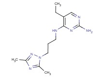N~4~-[3-(3,5-dimethyl-1H-1,2,4-triazol-1-yl)propyl]-5-ethylpyrimidine-2,4-diamine