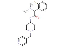 2-(dimethylamino)-2-(2-fluorophenyl)-N-[1-(4-pyridinylmethyl)-4-piperidinyl]acetamide