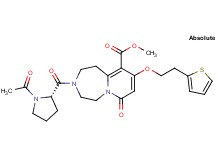 methyl 3-(1-acetyl-L-prolyl)-7-oxo-9-[2-(2-thienyl)ethoxy]-1,2,3,4,5,7-hexahydropyrido[1,2-d][1,4]diazepine-10-carboxylate
