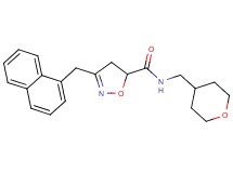 3-(1-naphthylmethyl)-N-(tetrahydro-2H-pyran-4-ylmethyl)-4,5-dihydro-5-isoxazolecarboxamide