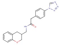 N-(3,4-dihydro-2H-chromen-3-ylmethyl)-2-[4-(1H-tetrazol-1-yl)phenyl]acetamide