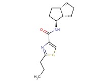 N-[(1S*,3aS*,6aS*)-octahydropentalen-1-yl]-2-propyl-1,3-thiazole-4-carboxamide