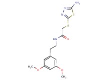 2-[(5-amino-1,3,4-thiadiazol-2-yl)thio]-N-[2-(3,5-dimethoxyphenyl)ethyl]acetamide