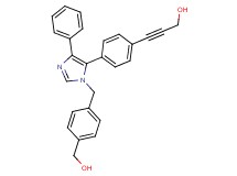 3-(4-{1-[4-(hydroxymethyl)benzyl]-4-phenyl-1H-imidazol-5-yl}phenyl)prop-2-yn-1-ol