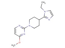 2-[4-(1-ethyl-1H-imidazol-2-yl)-1-piperidinyl]-4-methoxypyrimidine