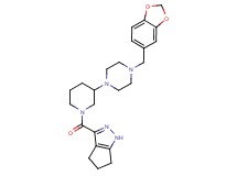 3-({3-[4-(1,3-benzodioxol-5-ylmethyl)-1-piperazinyl]-1-piperidinyl}carbonyl)-1,4,5,6-tetrahydrocyclopenta[c]pyrazole