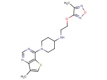 N-{2-[(4-methyl-1,2,5-oxadiazol-3-yl)oxy]ethyl}-1-(7-methylthieno[3,2-d]pyrimidin-4-yl)piperidin-4-amine