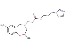 3-(2,7-dimethyl-2,3-dihydro-1,4-benzoxazepin-4(5H)-yl)-N-[3-(1H-imidazol-1-yl)propyl]propanamide
