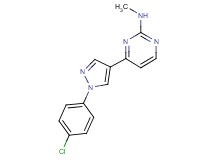 4-[1-(4-chlorophenyl)-1H-pyrazol-4-yl]-N-methyl-2-pyrimidinamine