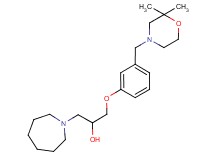 1-azepan-1-yl-3-{3-[(2,2-dimethylmorpholin-4-yl)methyl]phenoxy}propan-2-ol