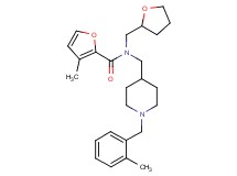 3-methyl-N-{[1-(2-methylbenzyl)-4-piperidinyl]methyl}-N-(tetrahydro-2-furanylmethyl)-2-furamide