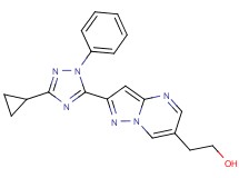 2-[2-(3-cyclopropyl-1-phenyl-1H-1,2,4-triazol-5-yl)pyrazolo[1,5-a]pyrimidin-6-yl]ethanol