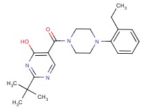 2-tert-butyl-5-{[4-(2-ethylphenyl)piperazin-1-yl]carbonyl}pyrimidin-4-ol