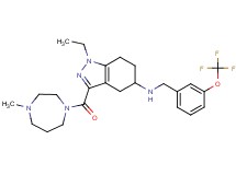 1-ethyl-3-[(4-methyl-1,4-diazepan-1-yl)carbonyl]-N-[3-(trifluoromethoxy)benzyl]-4,5,6,7-tetrahydro-1H-indazol-5-amine