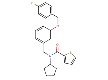 N-cyclopentyl-N-{3-[(4-fluorobenzyl)oxy]benzyl}-2-thiophenecarboxamide