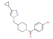 4-({4-[(4-cyclopropyl-1H-1,2,3-triazol-1-yl)methyl]-1-piperidinyl}carbonyl)phenol