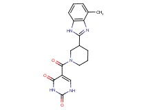 5-{[3-(4-methyl-1H-benzimidazol-2-yl)-1-piperidinyl]carbonyl}-2,4(1H,3H)-pyrimidinedione