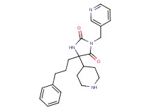 5-(3-phenylpropyl)-5-(4-piperidinyl)-3-(3-pyridinylmethyl)-2,4-imidazolidinedione dihydrochloride