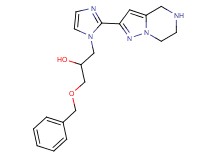1-(benzyloxy)-3-[2-(4,5,6,7-tetrahydropyrazolo[1,5-a]pyrazin-2-yl)-1H-imidazol-1-yl]-2-propanol dihydrochloride