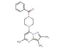 7-(4-benzoyl-1-piperazinyl)-2,3,5-trimethylpyrazolo[1,5-a]pyrimidine