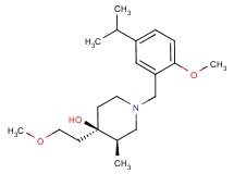 (3R*,4R*)-1-(5-isopropyl-2-methoxybenzyl)-4-(2-methoxyethyl)-3-methylpiperidin-4-ol