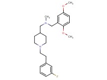 (2,5-dimethoxybenzyl)({1-[2-(3-fluorophenyl)ethyl]-4-piperidinyl}methyl)methylamine