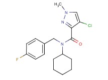 4-chloro-N-cyclohexyl-N-(4-fluorobenzyl)-1-methyl-1H-pyrazole-3-carboxamide