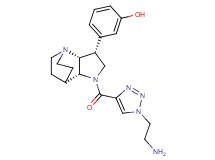3-(rel-(2R,3R,6R)-5-{[1-(2-aminoethyl)-1H-1,2,3-triazol-4-yl]carbonyl}-1,5-diazatricyclo[5.2.2.0~2,6~]undec-3-yl)phenol dihydrochloride