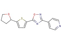 4-{5-[5-(tetrahydro-2-furanyl)-2-thienyl]-1,2,4-oxadiazol-3-yl}pyridine