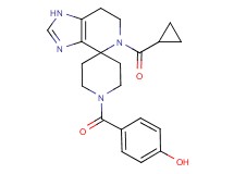 4-{[5-(cyclopropylcarbonyl)-1,5,6,7-tetrahydro-1'H-spiro[imidazo[4,5-c]pyridine-4,4'-piperidin]-1'-yl]carbonyl}phenol