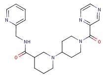 1'-(pyrazin-2-ylcarbonyl)-N-(pyridin-2-ylmethyl)-1,4'-bipiperidine-3-carboxamide