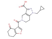 1-(cyclopropylmethyl)-5-[(4-oxo-4,5,6,7-tetrahydro-1-benzofuran-3-yl)carbonyl]-4,5,6,7-tetrahydro-1H-pyrazolo[4,3-c]pyridine-3-carboxylic acid