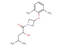 1-[3-(2,6-dimethylphenoxy)-1-azetidinyl]-4-methyl-1-oxo-2-pentanol