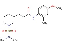 3-{1-[(dimethylamino)sulfonyl]-3-piperidinyl}-N-(4-methoxy-2-methylphenyl)propanamide