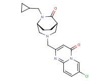 7-chloro-2-{[(1S*,5R*)-6-(cyclopropylmethyl)-7-oxo-3,6-diazabicyclo[3.2.2]non-3-yl]methyl}-4H-pyrido[1,2-a]pyrimidin-4-one