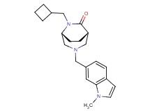(1S*,5R*)-6-(cyclobutylmethyl)-3-[(1-methyl-1H-indol-6-yl)methyl]-3,6-diazabicyclo[3.2.2]nonan-7-one