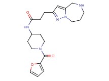 N-[1-(2-furoyl)-4-piperidinyl]-3-(5,6,7,8-tetrahydro-4H-pyrazolo[1,5-a][1,4]diazepin-2-yl)propanamide hydrochloride