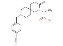 2-[9-(4-cyanobenzyl)-3-oxo-2,9-diazaspiro[5.5]undec-2-yl]propanoic acid