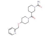 3-{[4-(2-pyridinylmethoxy)-1-piperidinyl]carbonyl}-1-piperidinecarboxamide