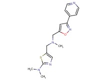 N,N-dimethyl-5-[(methyl{[3-(4-pyridinyl)-5-isoxazolyl]methyl}amino)methyl]-1,3-thiazol-2-amine