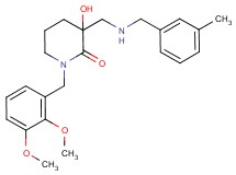 1-(2,3-dimethoxybenzyl)-3-hydroxy-3-{[(3-methylbenzyl)amino]methyl}piperidin-2-one