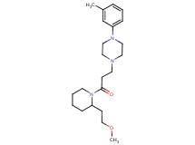 1-{3-[2-(2-methoxyethyl)-1-piperidinyl]-3-oxopropyl}-4-(3-methylphenyl)piperazine