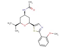 N-{(2R*,4R*,6S*)-2-isopropyl-6-[2-(2-methoxyphenyl)-1,3-thiazol-5-yl]tetrahydro-2H-pyran-4-yl}acetamide