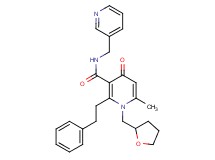 6-methyl-4-oxo-2-(2-phenylethyl)-N-(3-pyridinylmethyl)-1-(tetrahydro-2-furanylmethyl)-1,4-dihydro-3-pyridinecarboxamide
